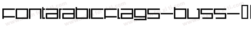 FontArabicFlags-BV55字体转换