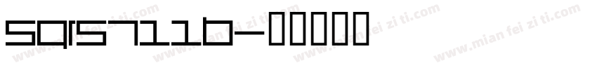 Sqrs711b字体转换