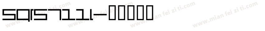 Sqrs711l字体转换
