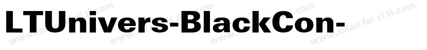 LTUnivers-BlackCon字体转换