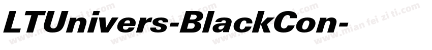 LTUnivers-BlackCon字体转换