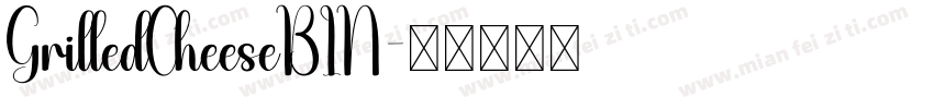 GrilledCheeseBIN字体转换