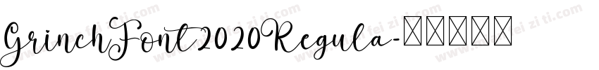 GrinchFont2020Regula字体转换