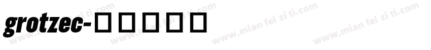 grotzec字体转换