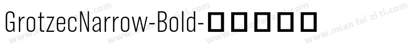 GrotzecNarrow-Bold字体转换