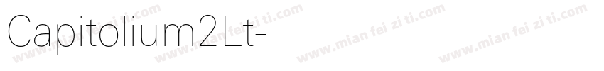 Capitolium2Lt字体转换