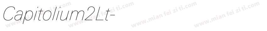 Capitolium2Lt字体转换