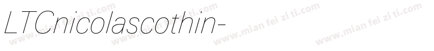 LTCnicolascothin字体转换