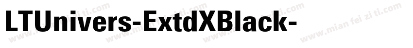 LTUnivers-ExtdXBlack字体转换