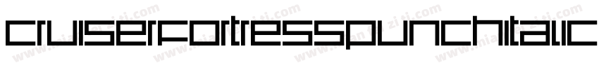 CruiserFortressPunchItalic-BM65字体转换