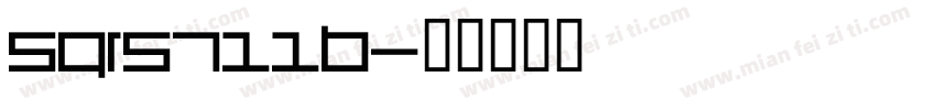 Sqrs711b字体转换