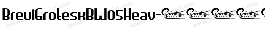 BreulGroteskBW05Heav字体转换