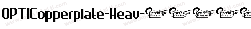 OPTICopperplate-Heav字体转换