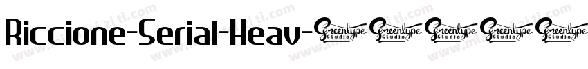 Riccione-Serial-Heav字体转换