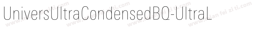 UniversUltraCondensedBQ-UltraLight字体转换
