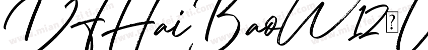DFHaiBaoW12-UB-HKP-B字体转换