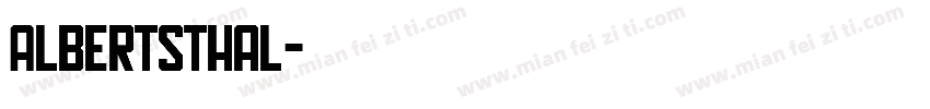 Albertsthal字体转换