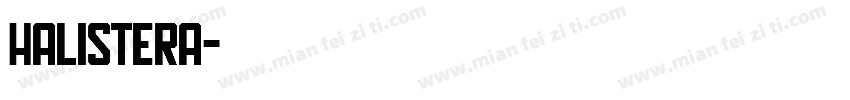 Halistera字体转换