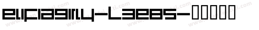 ElifiaGirly-L3E85字体转换