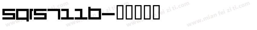 Sqrs711b字体转换