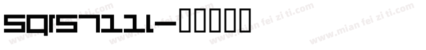 Sqrs711l字体转换
