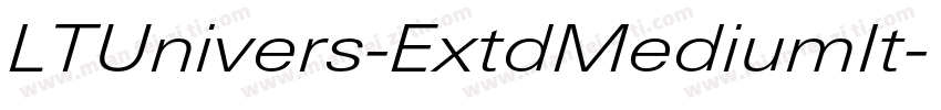 LTUnivers-ExtdMediumIt字体转换