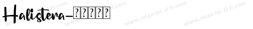 Halistera字体转换
