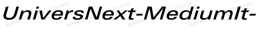 UniversNext-MediumIt字体转换