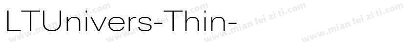 LTUnivers-Thin字体转换