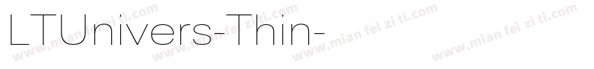 LTUnivers-Thin字体转换
