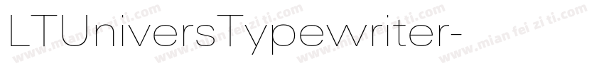 LTUniversTypewriter字体转换