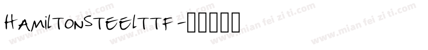 HamiltonSteelttf字体转换