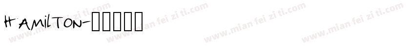 hamilton字体转换