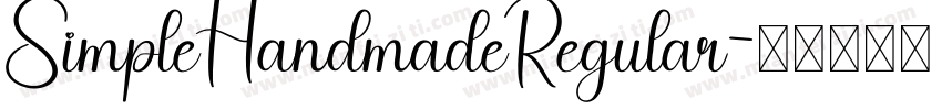 SimpleHandmadeRegular字体转换