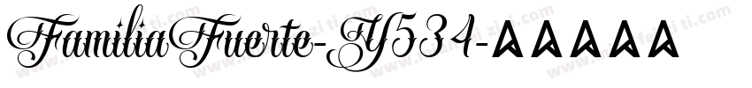 FamiliaFuerte-Y534字体转换