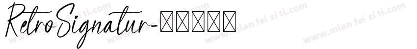 RetroSignatur字体转换