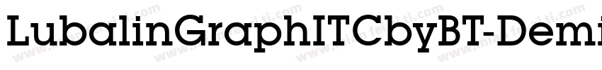 LubalinGraphITCbyBT-Demi字体转换