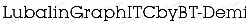 LubalinGraphITCbyBT-Demi字体转换