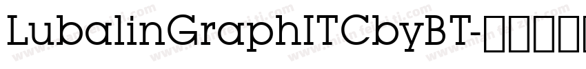 LubalinGraphITCbyBT字体转换