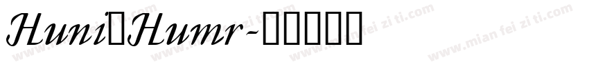 Huni_Humr字体转换