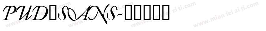 PUD_SANS字体转换