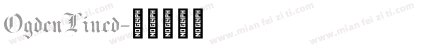 OgdenLined字体转换