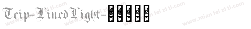 Teip-LinedLight字体转换