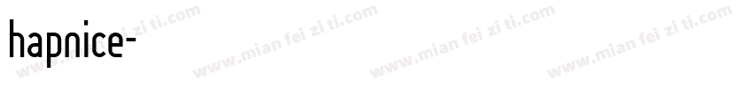 hapnice字体转换