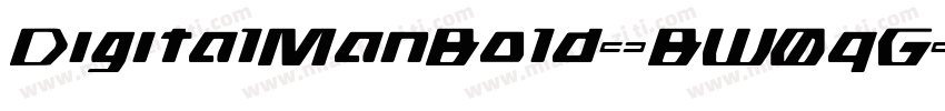 DigitalManBold-BW0qG字体转换