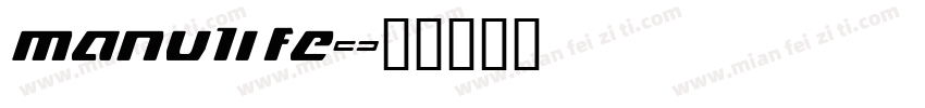 manulife字体转换