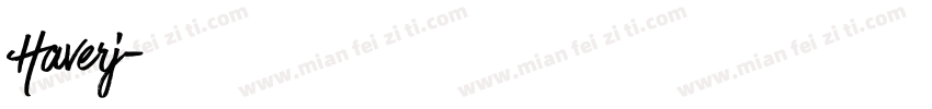 Haverj字体转换