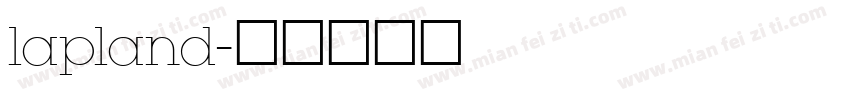 lapland字体转换