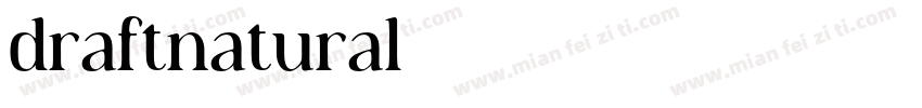 draftnatural字体转换
