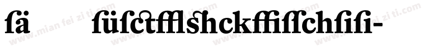 DTLFleischmann字体转换